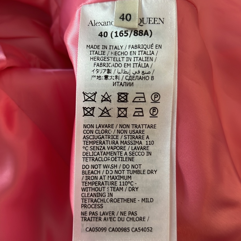 Alexander McQueen Hot Pink Blazer - Picture 5 of 5